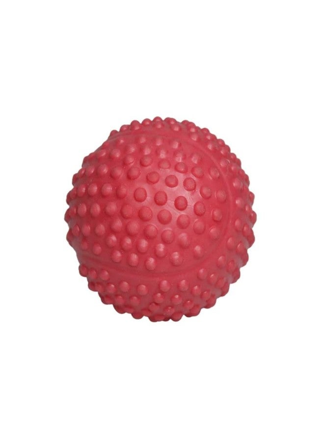 DOGTOWN Hard Squeaky Rubber Ball for Dogs | Dog Toy for Medium and Large Breeds - RED - Image 1